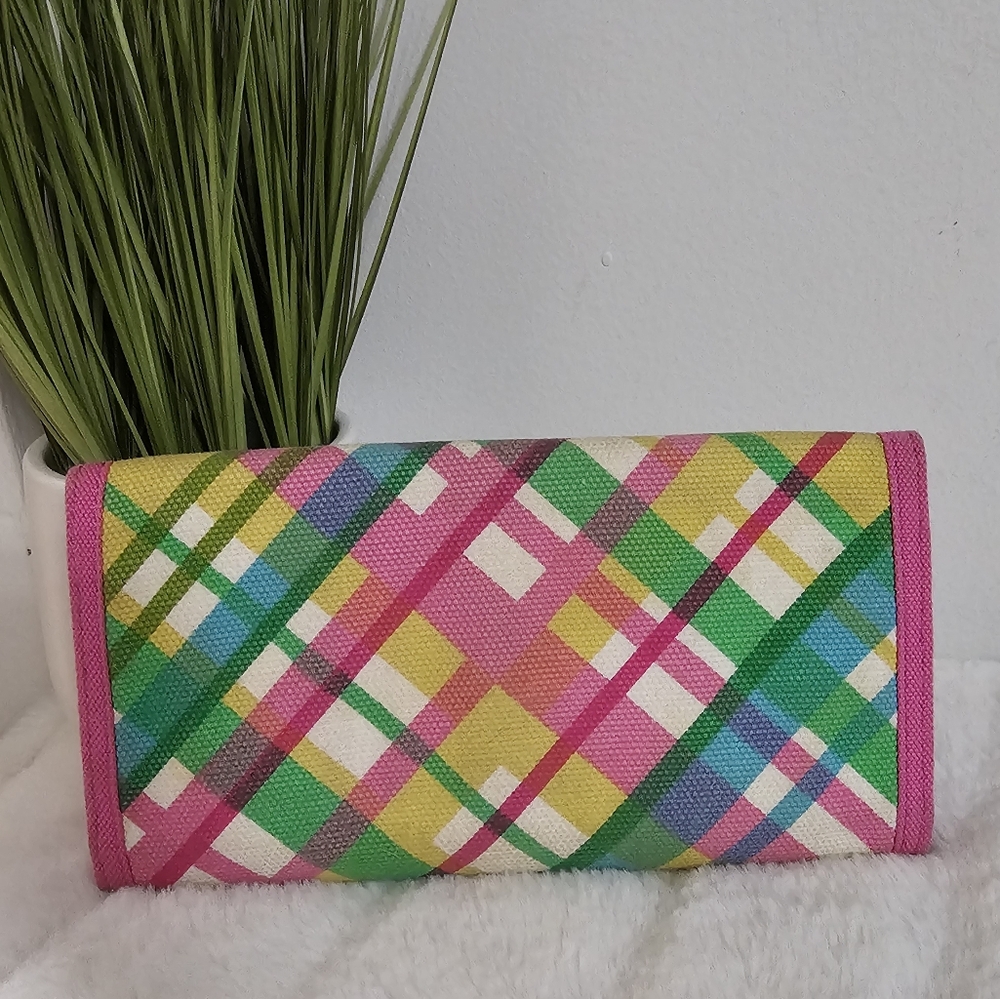 Roxy Y2K Style Bright Color Bold Pattern Long Wallet Like New - Picture 10 of 10